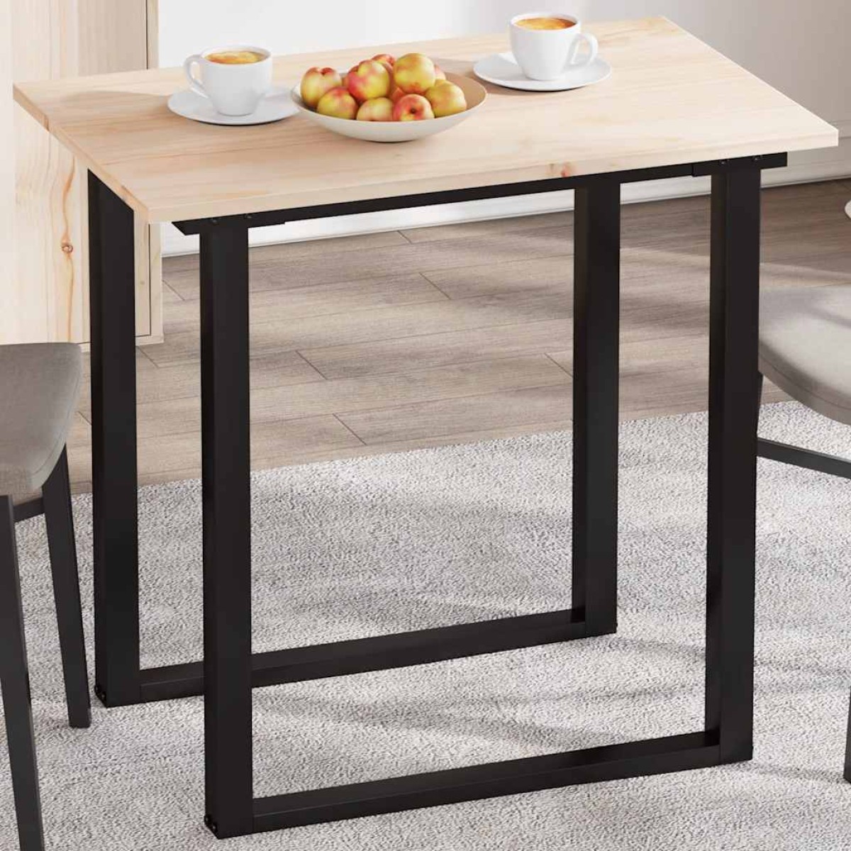 vidaXL Επιφάνεια Τραπεζιού Ορθογώνια 80x50x1,7 εκ. Μασίφ Ξύλο Πεύκου