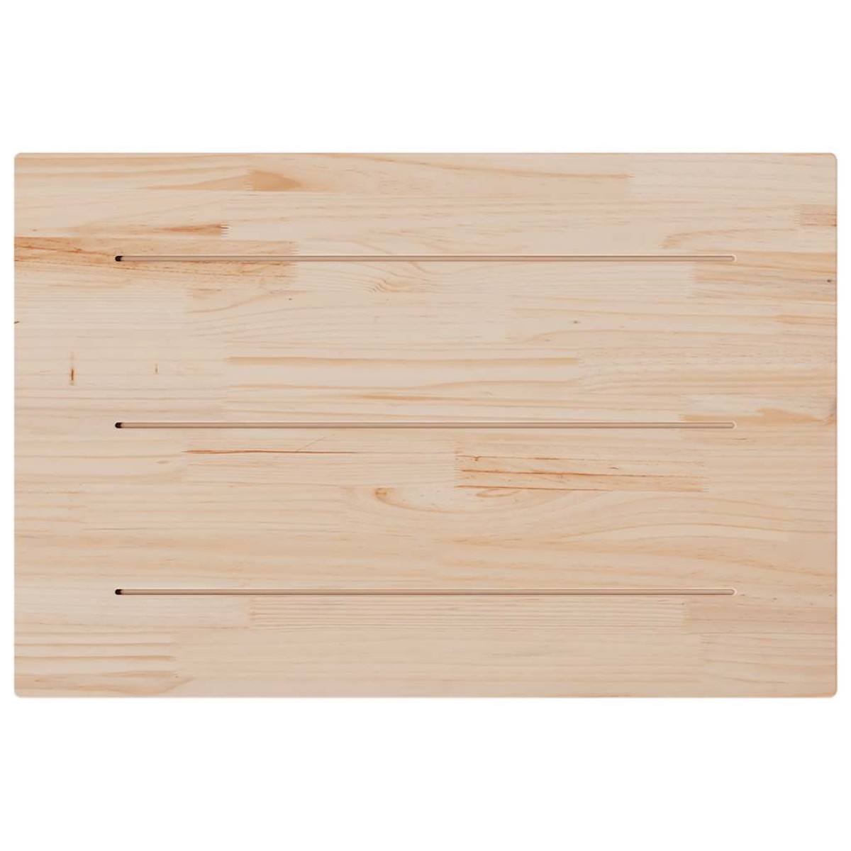 vidaXL Επιφάνεια Τραπεζιού Ορθογώνια 80x50x1,7 εκ. Μασίφ Ξύλο Πεύκου