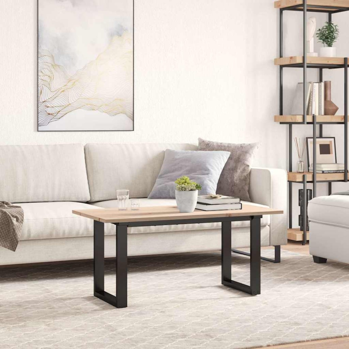 vidaXL Επιφάνεια Τραπεζιού Ορθογώνια 100x50x1,7 εκ. Μασίφ Ξύλο Πεύκου