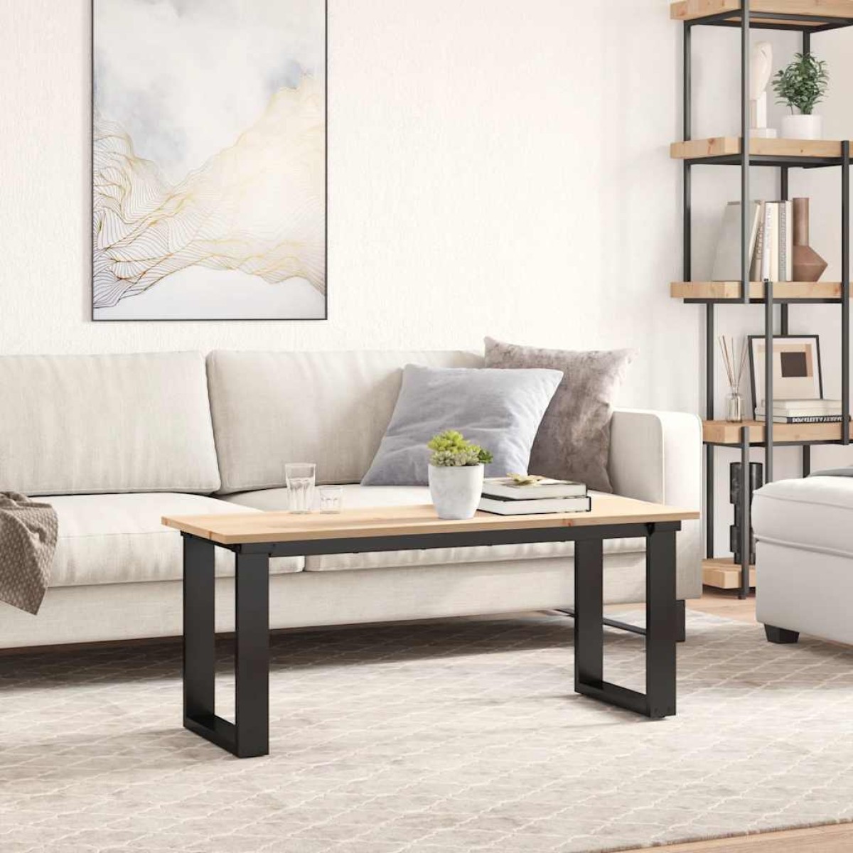 vidaXL Επιφάνεια Τραπεζιού Ορθογώνια 110x40x1,7 εκ. Μασίφ Ξύλο Πεύκου