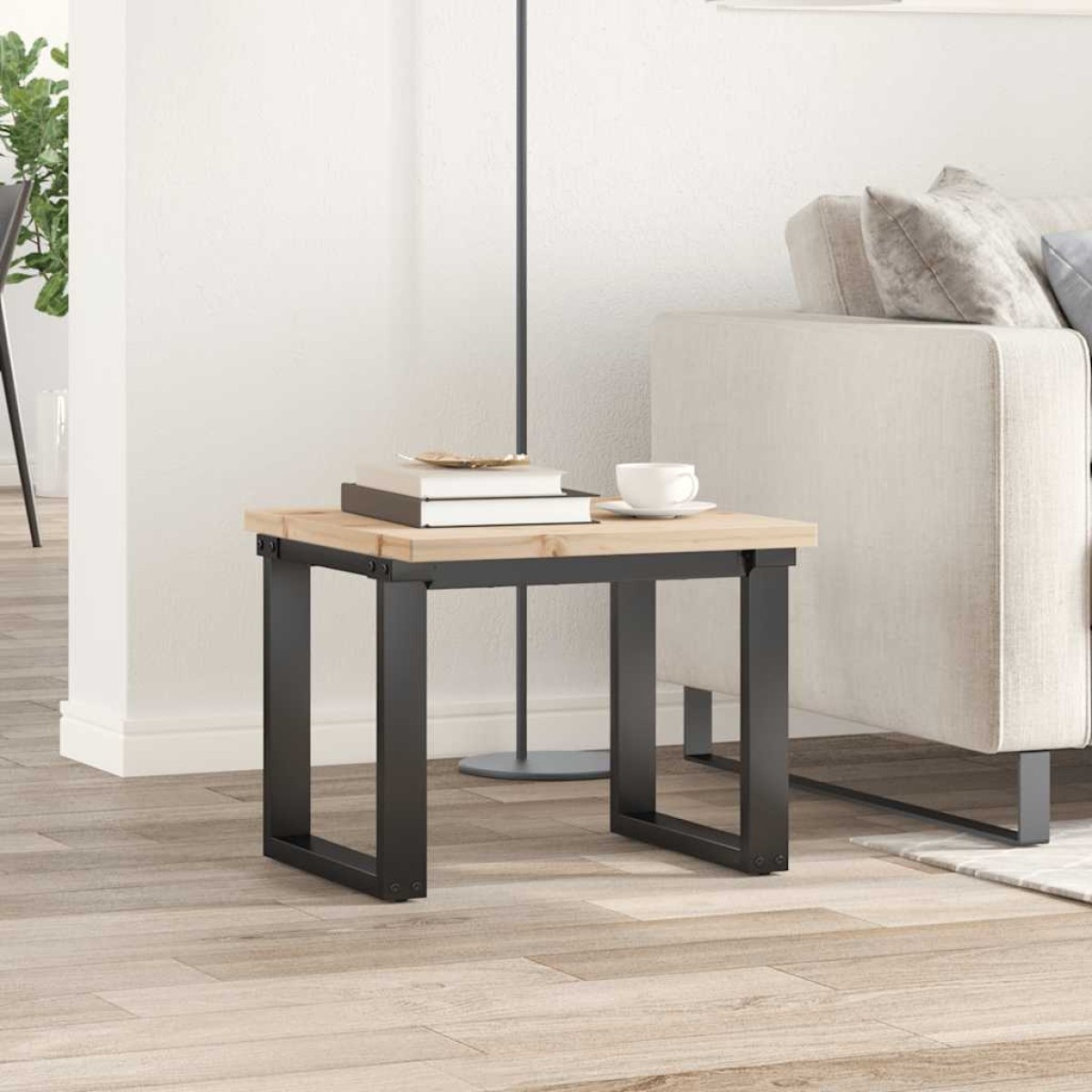 vidaXL Επιφάνεια Τραπεζιού Τετράγωνη 50x50x2,5 εκ. Μασίφ Ξύλο Πεύκου