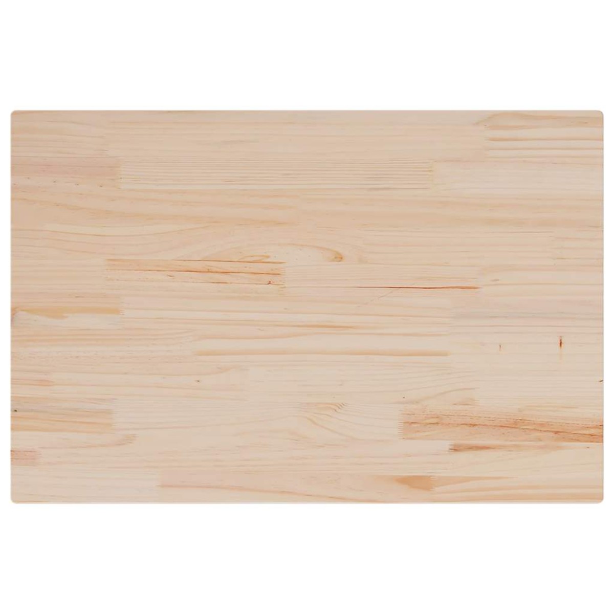 vidaXL Επιφάνεια Τραπεζιού Ορθογώνια 80x50x2,5 εκ. Μασίφ Ξύλο Πεύκου