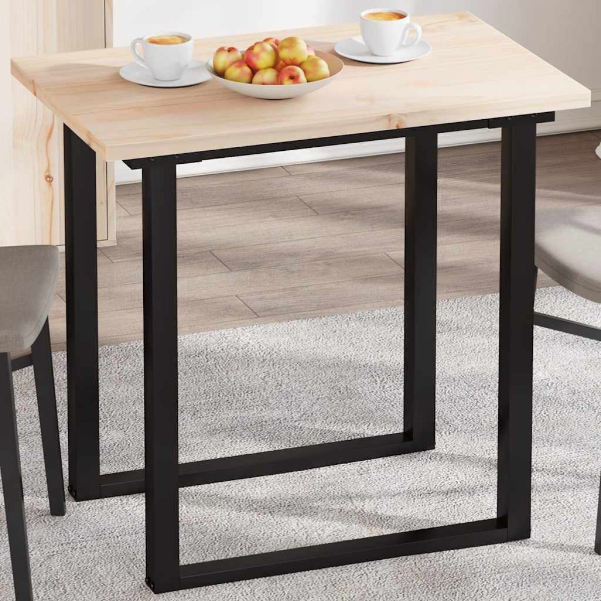 vidaXL Επιφάνεια Τραπεζιού Ορθογώνια 80x50x2,5 εκ. Μασίφ Ξύλο Πεύκου