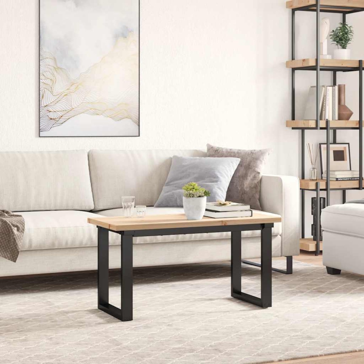 vidaXL Επιφάνεια Τραπεζιού Ορθογώνια 90x40x2,5 εκ. Μασίφ Ξύλο Πεύκο