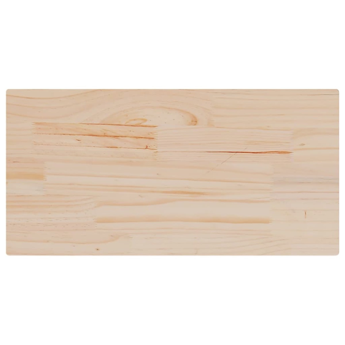 vidaXL Επιφάνειες Τραπεζιού Ορθογώνιες 2 τεμ. 90x45x2,5εκ Μασίφ Πεύκο