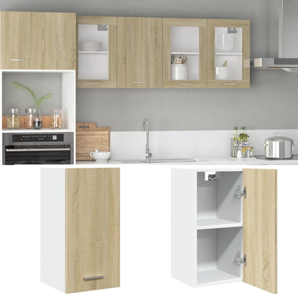 vidaXL Κρεμαστό Ντουλάπι "Lyon" Ξύλο Sonoma Δρυς 29,5x31x60 εκ. από Τεχνητό Ξύλο