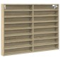 vidaXL Βιτρίνα Χρώμα Sonoma Δρυς 100x8,5x75 εκ. από Επεξεργασμένο Ξύλο