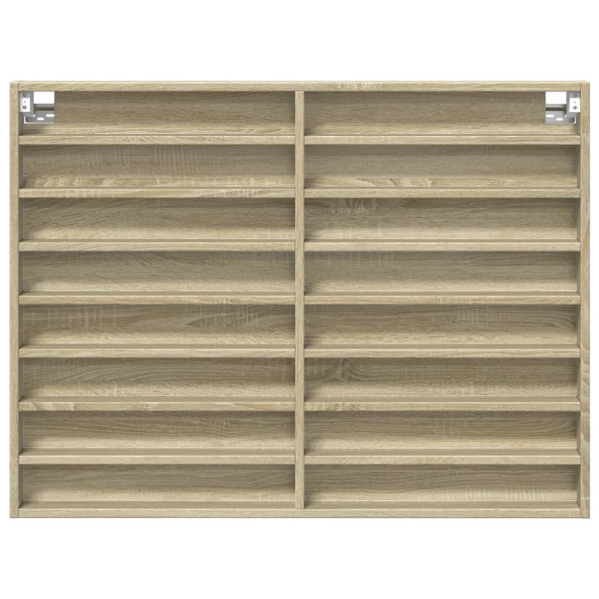 vidaXL Βιτρίνα Χρώμα Sonoma Δρυς 100x8,5x75 εκ. από Επεξεργασμένο Ξύλο
