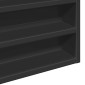 vidaXL Ραφιέρα Μαύρη 100x8,5x50 εκ. από Επεξεργασμένο Ξύλο