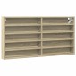 vidaXL Βιτρίνα Χρώμα Sonoma Δρυς 100x8,5x50 εκ. από Επεξεργασμένο Ξύλο