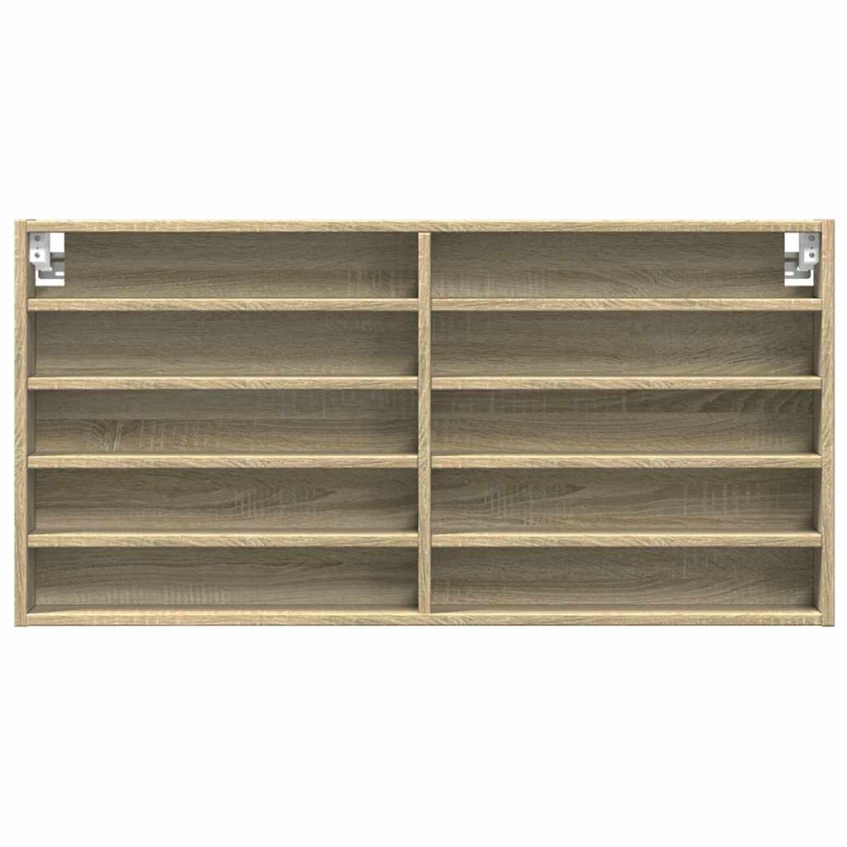 vidaXL Βιτρίνα Χρώμα Sonoma Δρυς 100x8,5x50 εκ. από Επεξεργασμένο Ξύλο