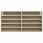 vidaXL Βιτρίνα Χρώμα Sonoma Δρυς 100x8,5x50 εκ. από Επεξεργασμένο Ξύλο