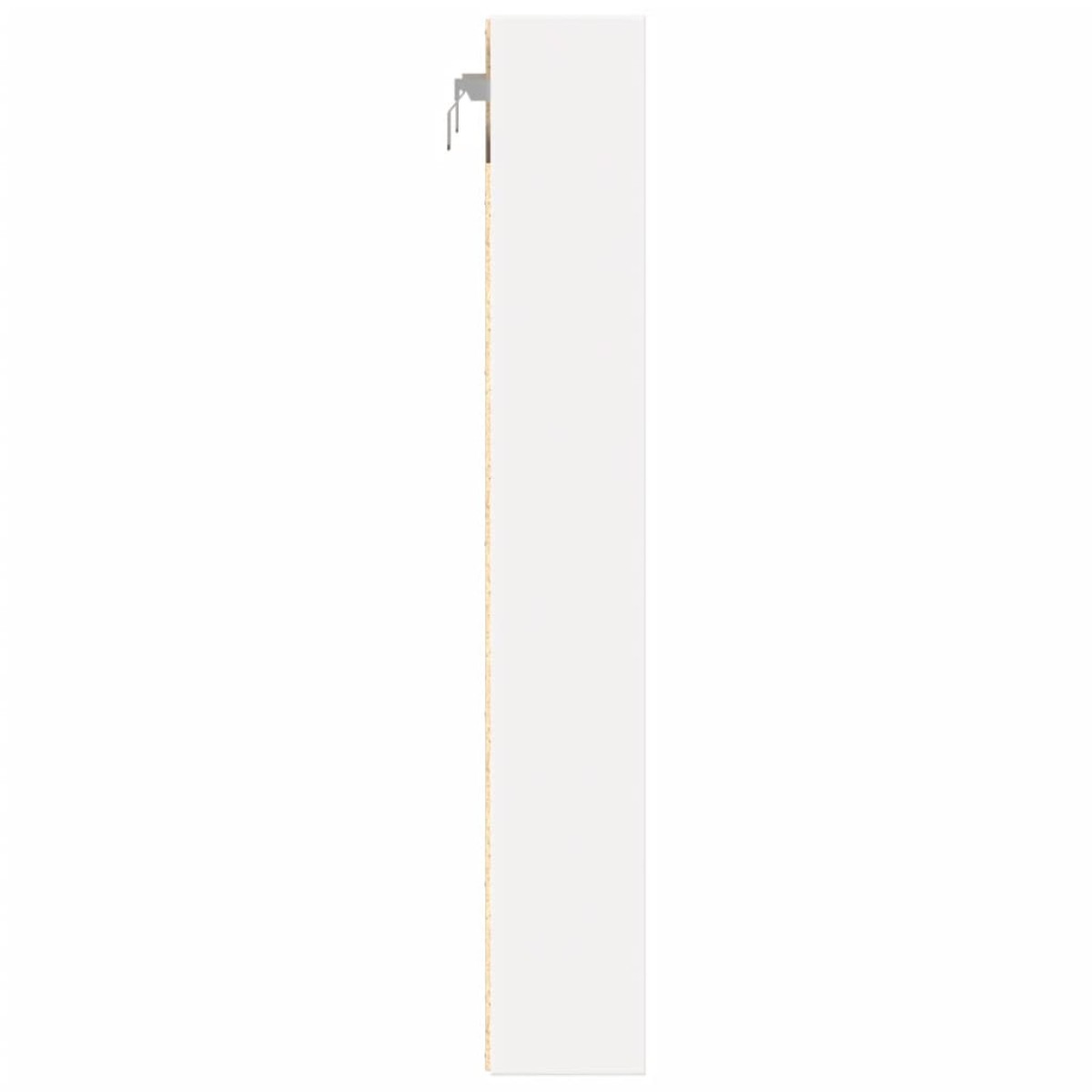 vidaXL Ραφιέρα Λευκή 60 x 8,5 x 58 εκ. από Επεξεργασμένο Ξύλο