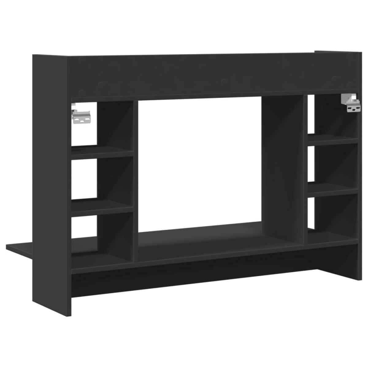 vidaXL Γραφείο Τοίχου Μαύρο 105x48x75 εκ. από Επεξεργασμένο Ξύλο