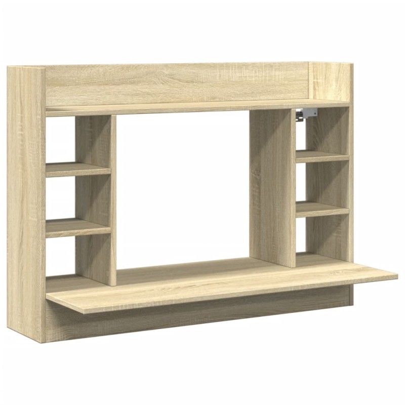 vidaXL Γραφείο Τοίχου Sonoma Δρυς 105x48x75 εκ. από Επεξεργασμένο Ξύλο