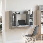 vidaXL Γραφείο Τοίχου Γκρι Sonoma 105x48x75 εκ. από Επεξεργασμένο Ξύλο