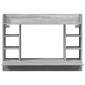 vidaXL Γραφείο Τοίχου Γκρι Sonoma 105x48x75 εκ. από Επεξεργασμένο Ξύλο