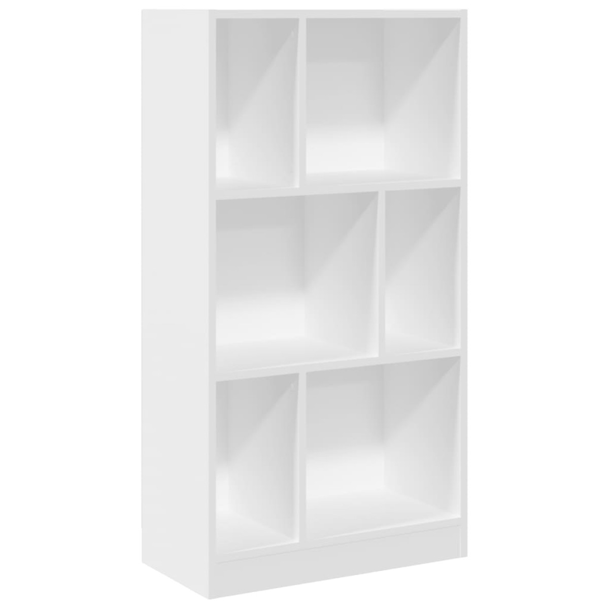 vidaXL Βιβλιοθήκη Λευκή 57x28,5x107,5 εκ. από Επεξεργασμένο Ξύλο