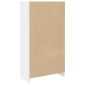 vidaXL Βιβλιοθήκη Λευκή 57x28,5x107,5 εκ. από Επεξεργασμένο Ξύλο