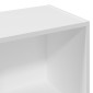 vidaXL Βιβλιοθήκη Λευκή 57x28,5x107,5 εκ. από Επεξεργασμένο Ξύλο