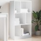 vidaXL Βιβλιοθήκη Λευκή 57x28,5x107,5 εκ. από Επεξεργασμένο Ξύλο
