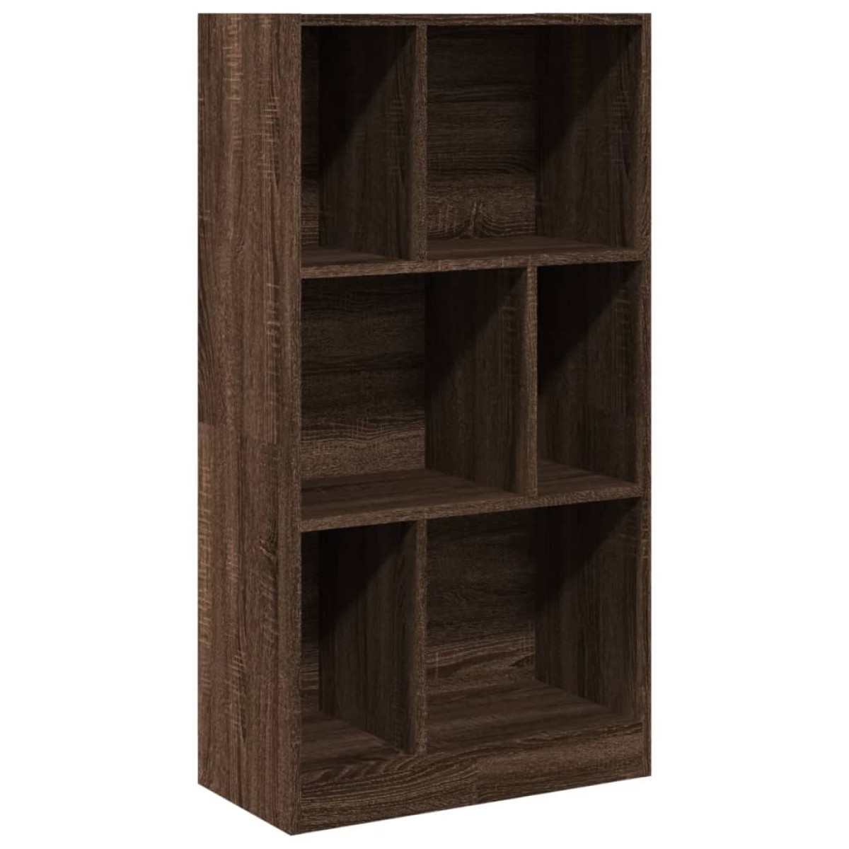vidaXL Βιβλιοθήκη Καφέ Δρυς 57x28,5x107,5 εκ. από Επεξεργασμένο Ξύλο