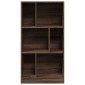 vidaXL Βιβλιοθήκη Καφέ Δρυς 57x28,5x107,5 εκ. από Επεξεργασμένο Ξύλο