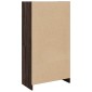vidaXL Βιβλιοθήκη Καφέ Δρυς 57x28,5x107,5 εκ. από Επεξεργασμένο Ξύλο