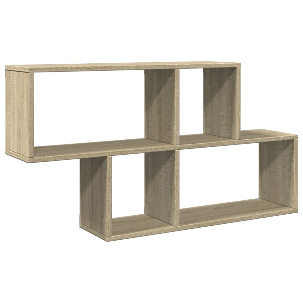 vidaXL Ράφι Τοίχου Sonoma Δρυς 100x20x53 εκ. από Επεξεργασμένο Ξύλο