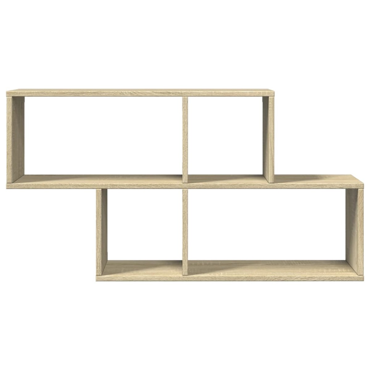 vidaXL Ράφι Τοίχου Sonoma Δρυς 100x20x53 εκ. από Επεξεργασμένο Ξύλο