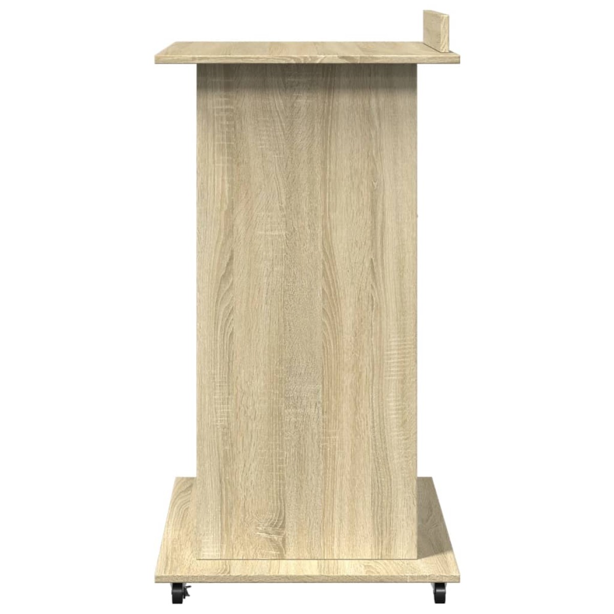 vidaXL Αναλόγιο με Ροδάκια & Συρτάρι Sonoma Δρυς 55x55x107εκ Επεξ Ξύλο