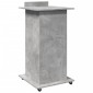 vidaXL Αναλόγιο με Ροδάκια & Συρτάρι Γκρι Σκυρ. 55x55x107εκ Επεξ. Ξύλο