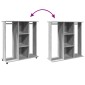 vidaXL Ντουλάπα με Ροδάκια Γκρι Sonoma 102x38x110 εκ. από Επεξ. Ξύλο