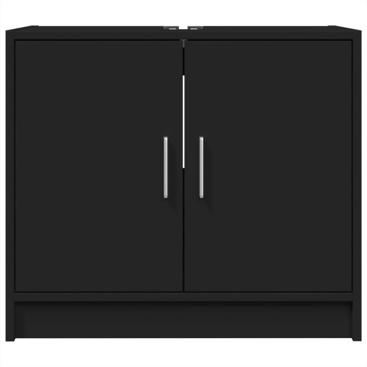 vidaXL Ντουλάπι Νιπτήρα Μαύρο 63x29x55 εκ. Επεξεργασμένο Ξύλο