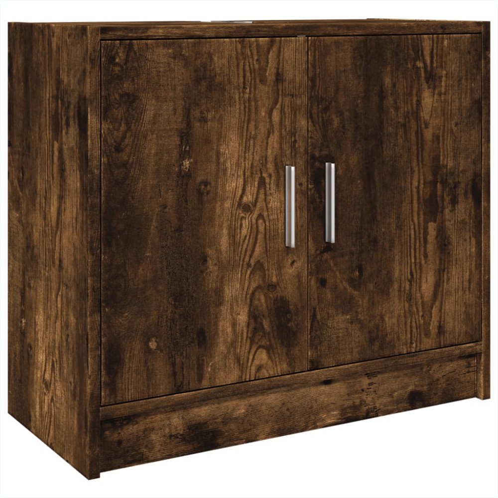 vidaXL Ντουλάπι Νιπτήρα Καπνιστή Δρυς 63x29x55 εκ. Επεξεργασμένο Ξύλο