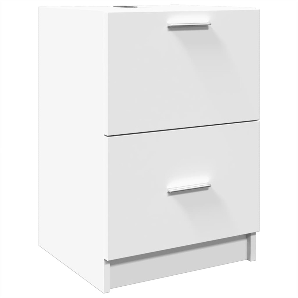 vidaXL Ντουλάπι Νιπτήρα Λευκό 40x37x59 εκ. Επεξεργασμένο Ξύλο