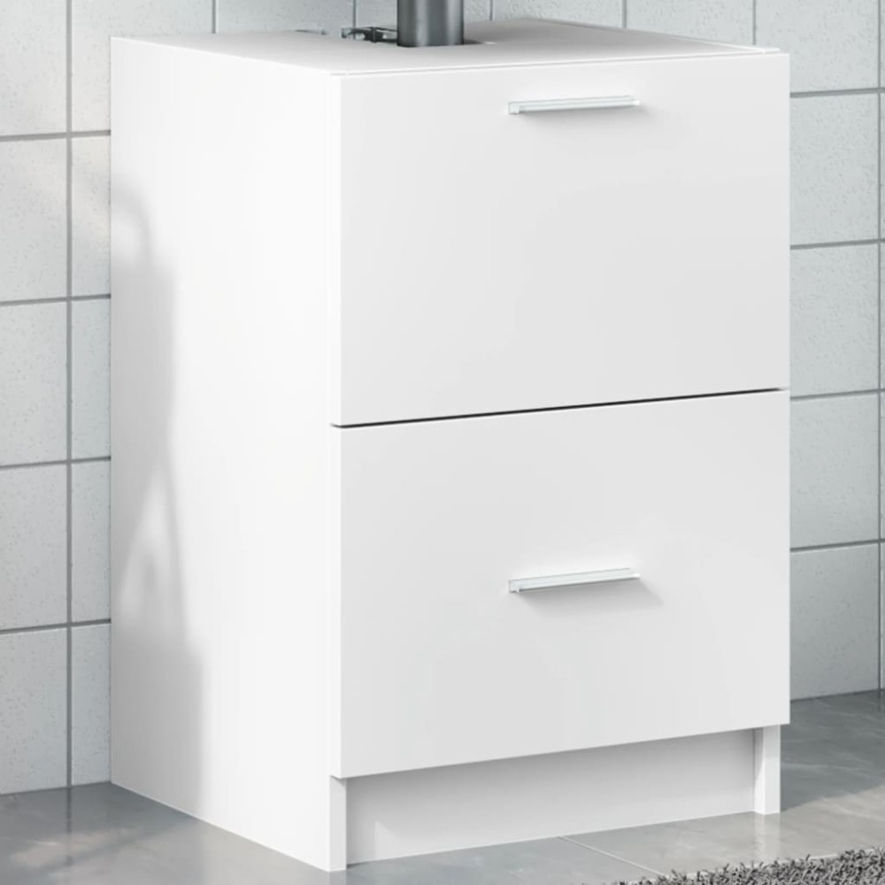 vidaXL Ντουλάπι Νιπτήρα Λευκό 40x37x59 εκ. Επεξεργασμένο Ξύλο