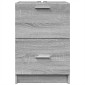 vidaXL Ντουλάπι Νιπτήρα Γκρι Sonoma 40x37x59 εκ. Επεξεργασμένο Ξύλο
