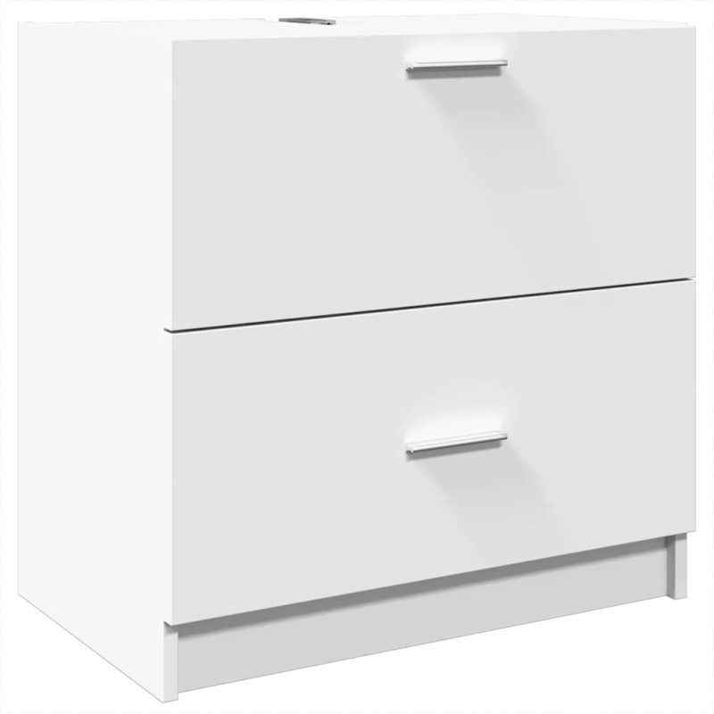vidaXL Ντουλάπι Νιπτήρα Λευκό 59x37x59 εκ. Επεξεργασμένο Ξύλο