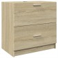 vidaXL Ντουλάπι Νιπτήρα Sonoma Δρυς 59x37x59 εκ. Επεξεργασμένο Ξύλο