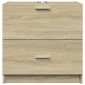 vidaXL Ντουλάπι Νιπτήρα Sonoma Δρυς 59x37x59 εκ. Επεξεργασμένο Ξύλο