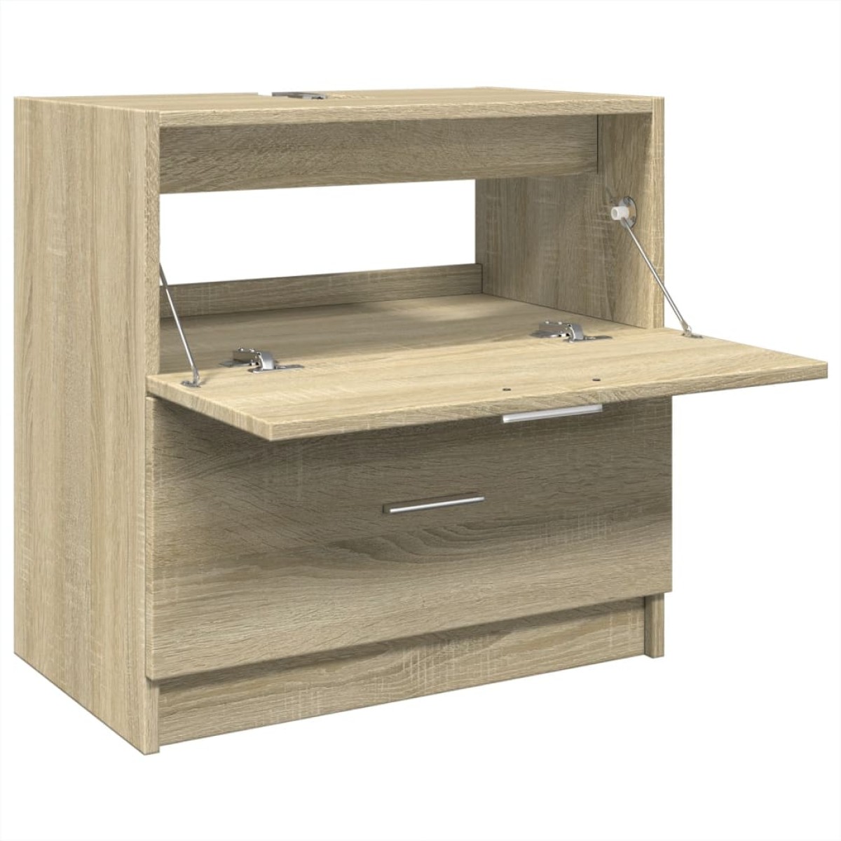 vidaXL Ντουλάπι Νιπτήρα Sonoma Δρυς 59x37x59 εκ. Επεξεργασμένο Ξύλο