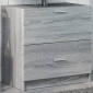 vidaXL Ντουλάπι Νιπτήρα Grey Sonoma 59x37x59 εκ. Επεξεργασμένο Ξύλο