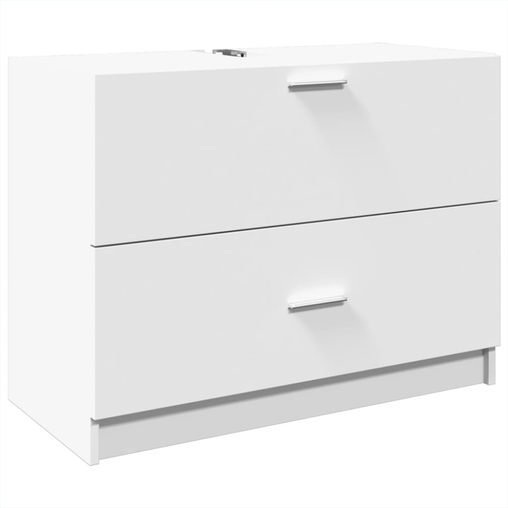 vidaXL Ντουλάπι Νιπτήρα Λευκό 59x37x59 εκ. Επεξεργασμένο Ξύλο