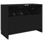 vidaXL Ντουλάπι Νιπτήρα Μαύρο 78x37x59 εκ. Επεξεργασμένο Ξύλο