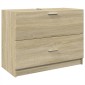 vidaXL Ντουλάπι Νιπτήρα Sonoma Δρυς 78x37x59 εκ. Επεξεργασμένο Ξύλο