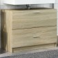 vidaXL Ντουλάπι Νιπτήρα Sonoma Δρυς 78x37x59 εκ. Επεξεργασμένο Ξύλο