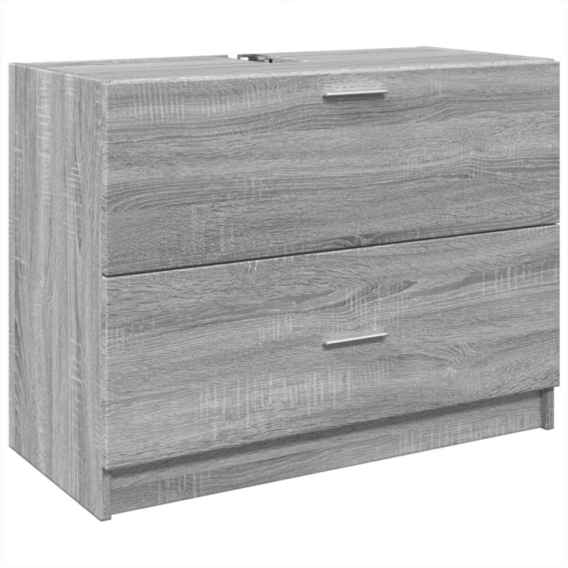 vidaXL Ντουλάπι Νιπτήρα Grey Sonoma 78x37x59 εκ. Επεξεργασμένο Ξύλο
