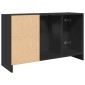 vidaXL Ντουλάπι Νιπτήρα Μαύρο 90x29x55 εκ. από Επεξεργασμένο Ξύλο