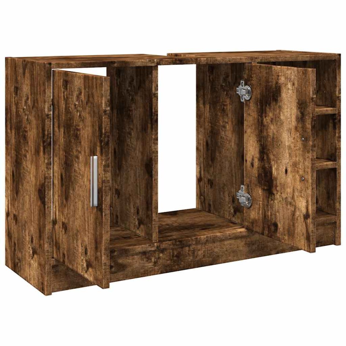 vidaXL Ντουλάπι Νιπτήρα Καπνιστή Δρυς 90x29x55 εκ. Επεξεργασμένο Ξύλο